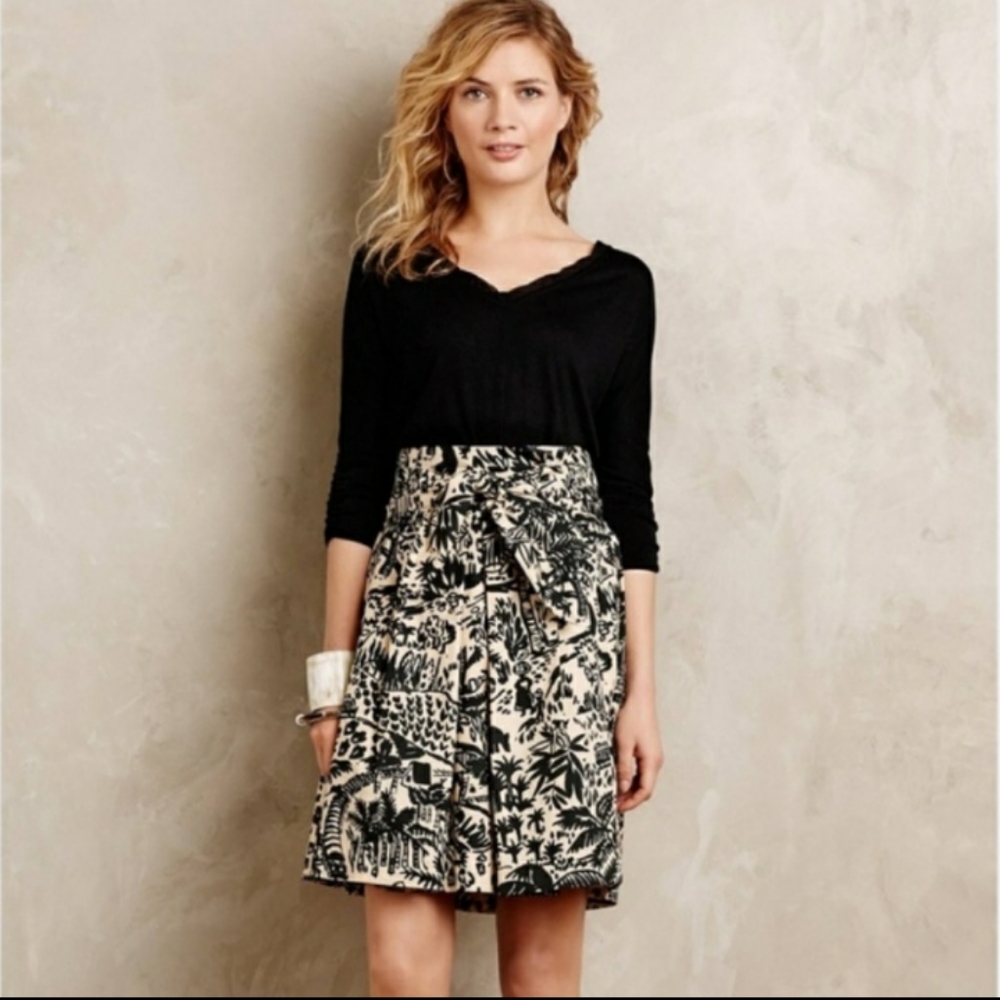 Anthropologie Corey Lynn Calter palm garden skirt